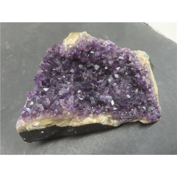 Amethyst Geode Cluster 5.5" Across & Agate Geode Specimen 6" Across