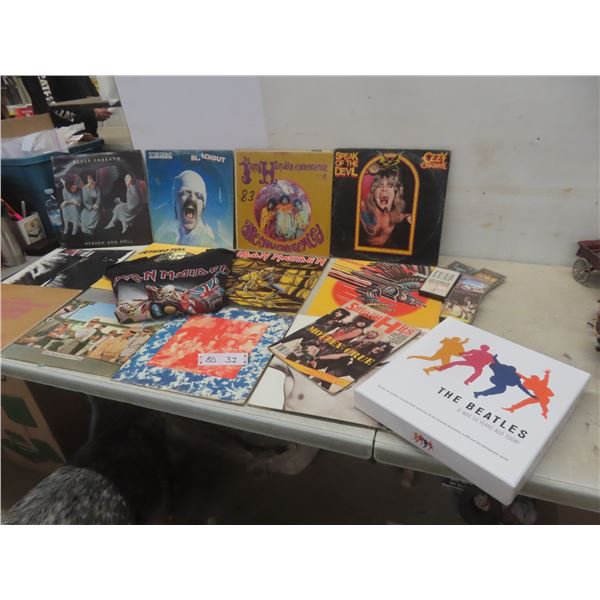 Vintage Heavy Metal LP Record Lot: Iron Maiden, Judas Priest, Ozzy, Scorpions and More - Plus