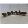Image 1 : Vintage Cast Iron 8 Horse Large Beer Wagon Toy - 29" Across