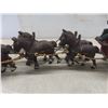 Image 2 : Vintage Cast Iron 8 Horse Large Beer Wagon Toy - 29" Across