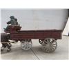 Image 4 : Vintage Cast Iron 8 Horse Large Beer Wagon Toy - 29" Across