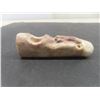 Image 6 : Vintage First Nations Spirit Pipe - Carved Stone Bowl with Carved Bone Tip - 3.5" Across