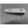 Image 2 : Vintage First Nations Inuit Figural Soapstone Carved Pipe - Signed 'Stillwell 93' - Measures 5"