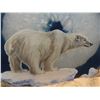 Image 7 : Vintage Folk Art Hand Painted Polar Bear Agate Stone on Driftwood Base - Signed 'Reforget 96' - 7"