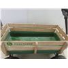Image 6 : John Deere Metal Wagon w/ Wood Sides