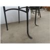 Image 4 : 2  Chairs Wood & Wrought Iron