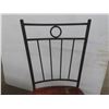 Image 5 : 2  Chairs Wood & Wrought Iron