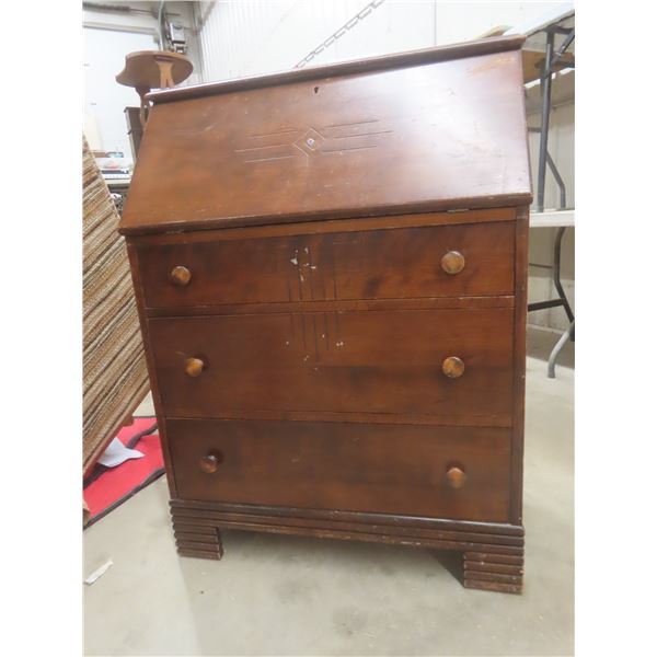 Antique Secretary Desk 42" x 31" x 15"
