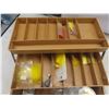 Image 12 : Thermos Metal Cooler, 2 Tackle Boxes w/ Weights, Jigs, Line and More