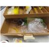 Image 13 : Thermos Metal Cooler, 2 Tackle Boxes w/ Weights, Jigs, Line and More