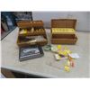 Image 7 : Thermos Metal Cooler, 2 Tackle Boxes w/ Weights, Jigs, Line and More