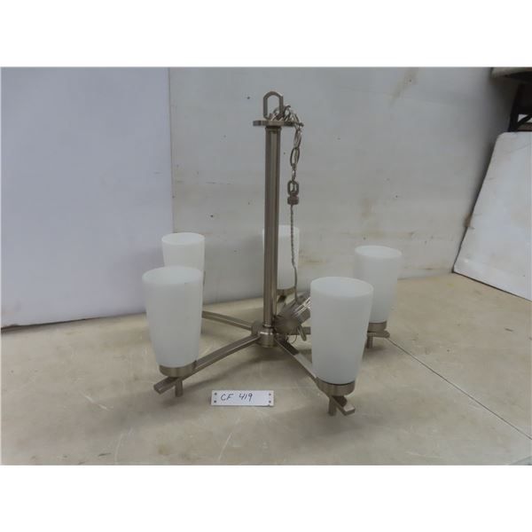 Hanging Light w/ 5 Lights, Satin Finish
