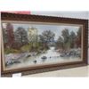 Image 8 : Framed Oil Painting 31" x 55"
