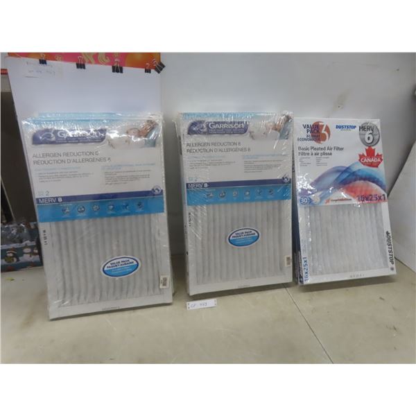 New 14 Furnace Air Filters 16" x 25" x 1"