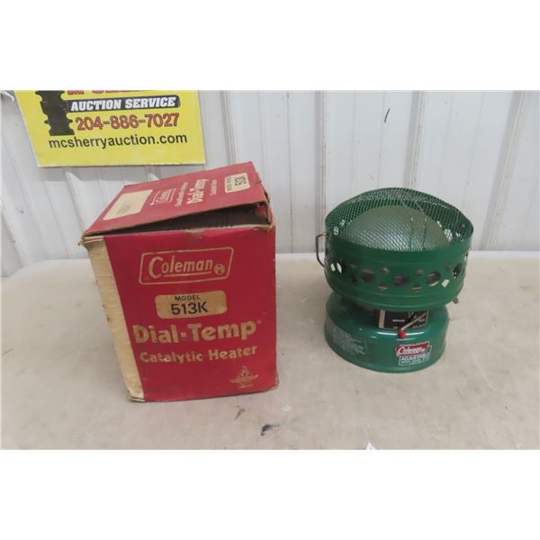 Coleman S136 Catalytic Heater 3000-5000 BTU NOS
