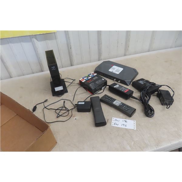 Shaw Receiver, Fire TV Stick, Remotes
