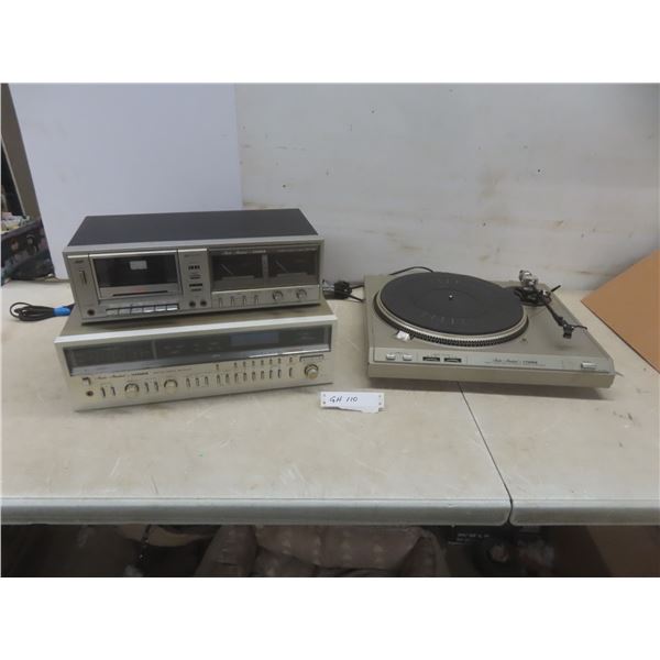 Fisher AM/FM Digital Receiver, Cassette Deck & Turntable