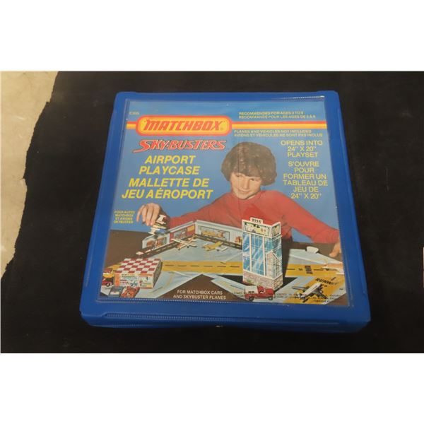 Matchbox Sky Busters Airport Play Case Open 24" x 20" Vintage