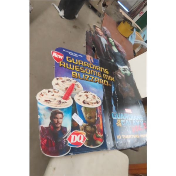 Dairy Queen/Marvel Guardians of the Galaxy Cardboard Display 79" x 55"