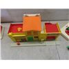 Image 10 : Fisher Price Toys: Theater & Police Station, Barber Shop, Garage Combo w/ Little People Cars