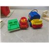 Image 14 : Fisher Price Toys: Theater & Police Station, Barber Shop, Garage Combo w/ Little People Cars