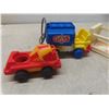 Image 15 : Fisher Price Toys: Theater & Police Station, Barber Shop, Garage Combo w/ Little People Cars
