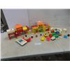 Image 1 : Fisher Price Toys: Theater & Police Station, Barber Shop, Garage Combo w/ Little People Cars