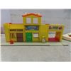 Image 9 : Fisher Price Toys: Theater & Police Station, Barber Shop, Garage Combo w/ Little People Cars