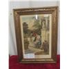 Image 1 : Vintage Beautiful Framed Print by D.C. Milton (In Doubt) - 15.25" x 20.75"