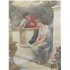 Image 2 : Vintage Beautiful Framed Print by D.C. Milton (In Doubt) - 15.25" x 20.75"