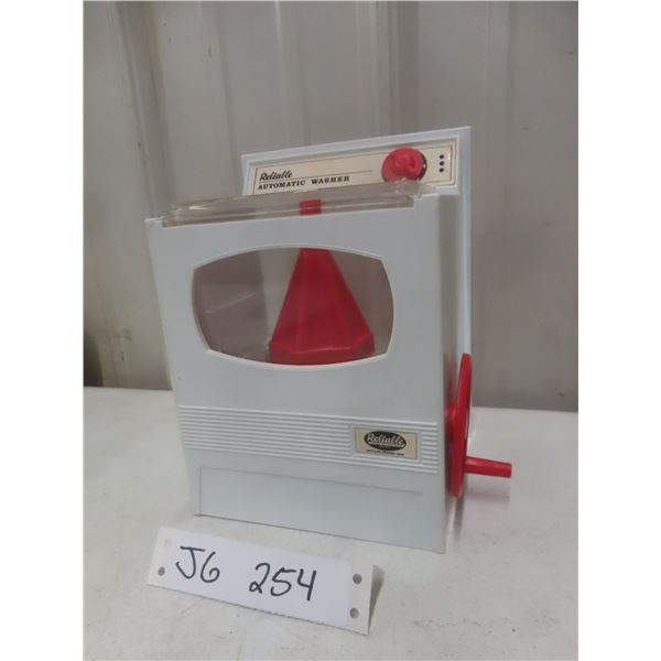 1960-1970s Canada Reliable Hand Operated Automatic Washer Machine Toy