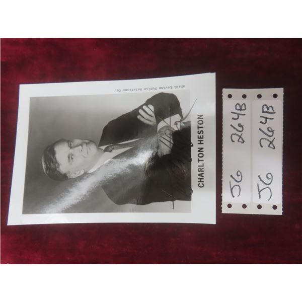 Charlton Heston Signed 5" x 7" Photo Autographed Picture