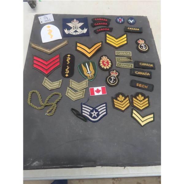 Box of Military Patches