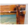 Image 2 : Well Done Wooden Framed Varethan Picture of 4 Horses 18.5" x 33"
