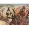 Image 4 : Well Done Wooden Framed Varethan Picture of 4 Horses 18.5" x 33"