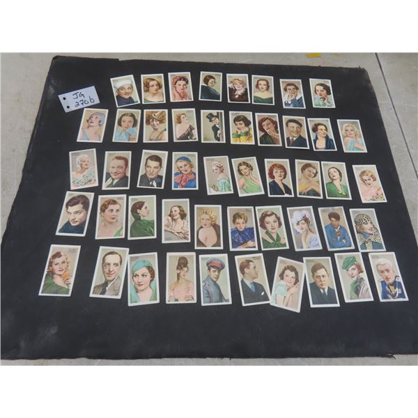 1934 Set of 48 Champions of Screen & Stage Trading Cards by Park Drive Cigarettes Gallaher Ltd.