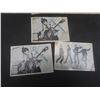 Image 3 : 8 Vintage Beatles Cards Not in the Best Shape - A Plastic Pendant Which Has on the Back 'Beetle' -