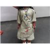 Image 6 : Carson Native Doll with a Baby on Her Back - Leather Dress & Stand Stamped Carlson - Write Up on