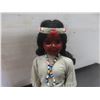 Image 8 : Carson Native Doll with a Baby on Her Back - Leather Dress & Stand Stamped Carlson - Write Up on