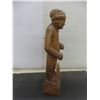 Image 3 : Well Known Carver George Beauegard Canadian Folk Artist - Wooden Carving of an Old Man - Carved