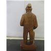 Image 4 : Well Known Carver George Beauegard Canadian Folk Artist - Wooden Carving of an Old Man - Carved