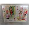 Image 12 : 2 Vintage Pin-Up Girl Playing Cards in a Case - Artist D'Amario - Set of Playing Cards with Jokes