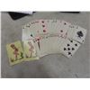 Image 3 : 2 Vintage Pin-Up Girl Playing Cards in a Case - Artist D'Amario - Set of Playing Cards with Jokes