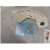 Image 4 : 2 Vintage Pin-Up Girl Playing Cards in a Case - Artist D'Amario - Set of Playing Cards with Jokes