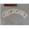 Image 7 : 2 Vintage Pin-Up Girl Playing Cards in a Case - Artist D'Amario - Set of Playing Cards with Jokes