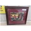 Image 1 : Framed "Road Side Diner" Picture 18" x 19-1/2"