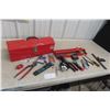 Image 1 : Metal Tool Box, Hand Tools, Pliers, Remote Drill Bits, Tape Measure +