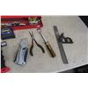 Image 2 : Metal Tool Box, Hand Tools, Pliers, Remote Drill Bits, Tape Measure +