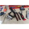Image 4 : Metal Tool Box, Hand Tools, Pliers, Remote Drill Bits, Tape Measure +
