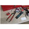 Image 6 : Metal Tool Box, Hand Tools, Pliers, Remote Drill Bits, Tape Measure +